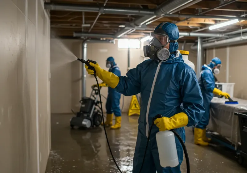 Basement Sanitization and Antimicrobial Treatment process in Meeker County, MN